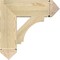 Ekena Millwork Imperial Arts & Crafts Rough Sawn Bracket, Douglas Fir, 6"W x 22"D x 22"H BKT06X22X22IMP03RDF - alternate 3